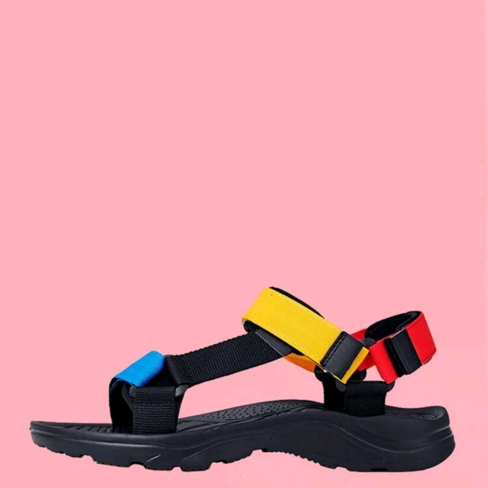 Shein woman size 9 velcrow color block sandal